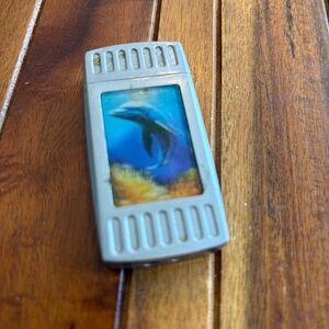 Dolphin Holographic Design Silver Lighter